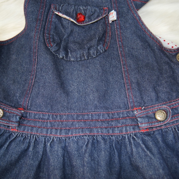 Girls Why And 1/2 Jumper Skirt Size 11 Denim - Picture 4 of 8